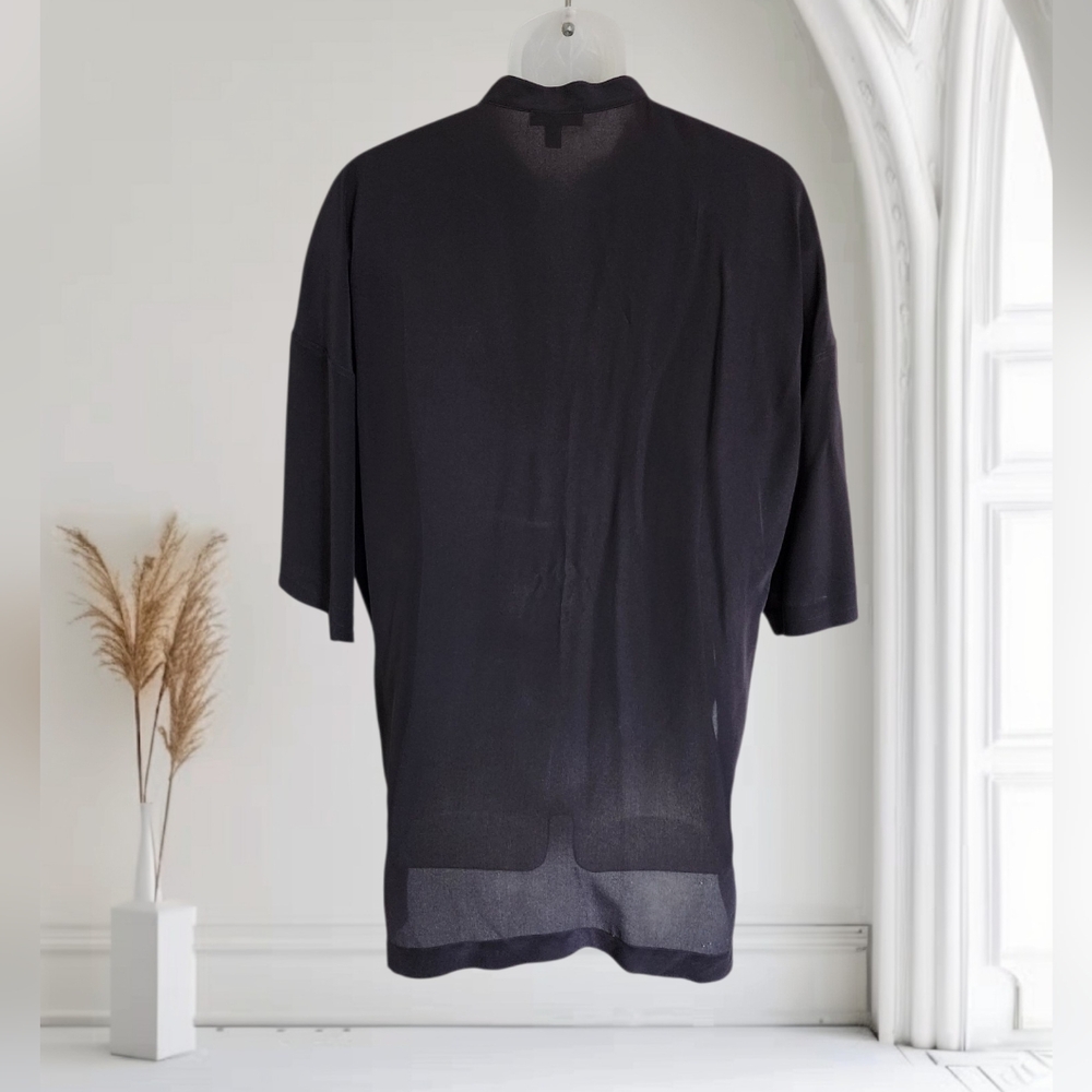 J. Crew Tunic 100% Silk Classic Black  Size S - Picture 5 of 15